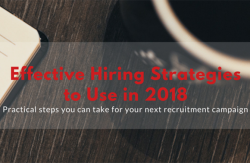 Effective Hiring Strategies to use in 2018 Image